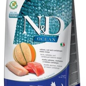 N&D Ocean Dog Adult Mini Salmon Cod&Cantaloupe Melon Łosoś Dorsz I Kantalupa 2