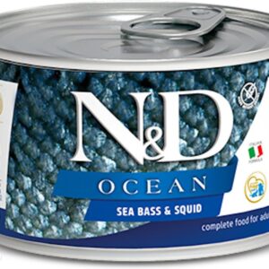 N&D Ocean Sea Bass & Squid Adult Mini 140G