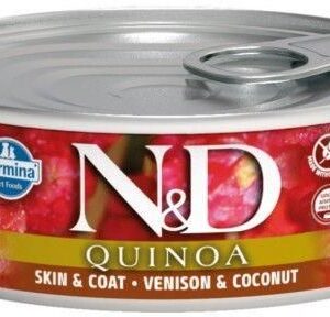N&D Quinoa Skin & Coat Venison Adult Cat 80G