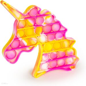 Norimpex Pop It Zabawka Antystresowa Gniotek Jednorożec Żółto-Różowy 1005340