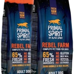Primal Spirit 65% Rebel Farm 2X12Kg