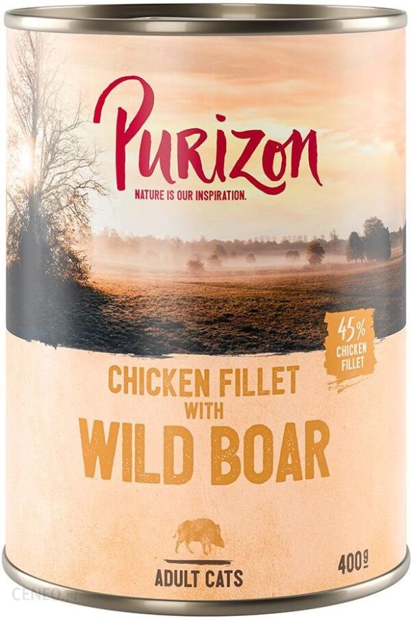 Purizon Adult Bez Zbóż Filet Z Kurczaka Z Dzikiem 12X400G