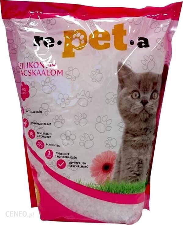 Re-Pet-A Repeta żwirek silikonowy dla kota o zapachu kwiatowym 3.8L