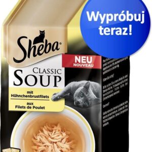 Sheba Classic Soup Paseczki z piersi kurczaka 4x40g