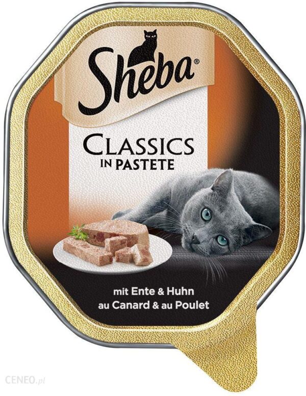 Sheba Classics in Pastete cielęcina i kurczak tacka 22x85g