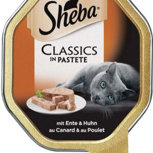 Sheba Classics in Pastete kaczka i kurczak tacki 22x85g