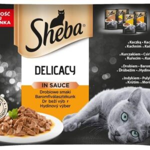 Sheba Delicacy In Sauce Drobiowe Smaki W Sosie 4X85G