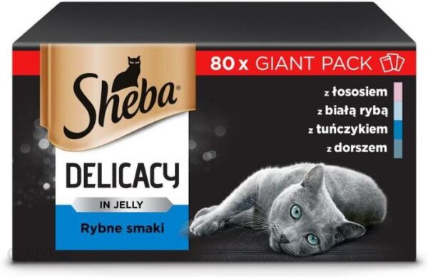 Sheba Delicacy Smaki Rybne W Galaretce 80x85g