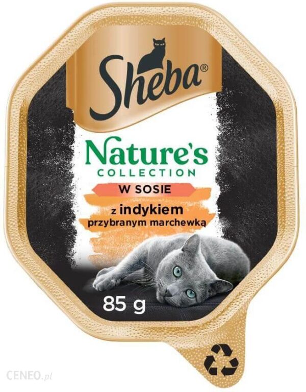 Sheba Nature'S Collection Mokra Karma Dla Dorosłych Kotów W Sosie Z Indykiem Przybranym Marchewką 85G
