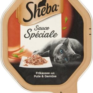 Sheba Sauce Spéciale tacka karma mokra z indykiem i warzywami 22x85g