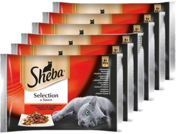 Sheba Selection in Sauce soczyste smaki 13x 4x85g