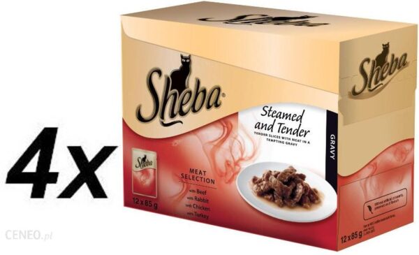 Sheba Steamed And Tender Mięso Na Parze 4x12x85G