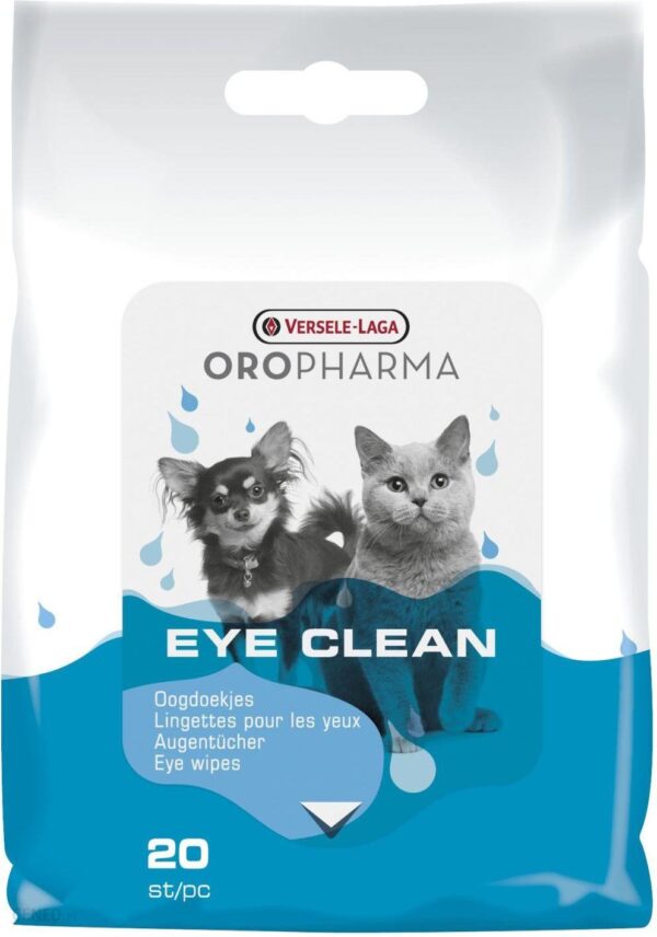 Versale-Laga Vl-Oropharma Eye Clean 20Szt Chusteczki Do Czyszczenia Okolic Oczu Dla Kotów I Psów