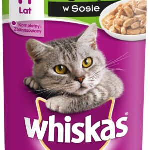 Whiskas (1+ lat) z jagnięciną w sosie karma dla kota puszka 400g