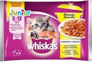 Whiskas Junior Potrawka W Galaretce Smaki Drobiowe 4x85g