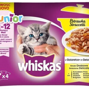 Whiskas Junior Smaki Drobiowe Potrawka 13x4x85g