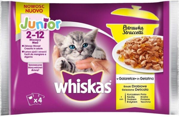 Whiskas Junior Smaki Drobiowe Potrawka 13x4x85g