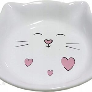 Yarro miska ceramiczna dla kota 14cm biały kot